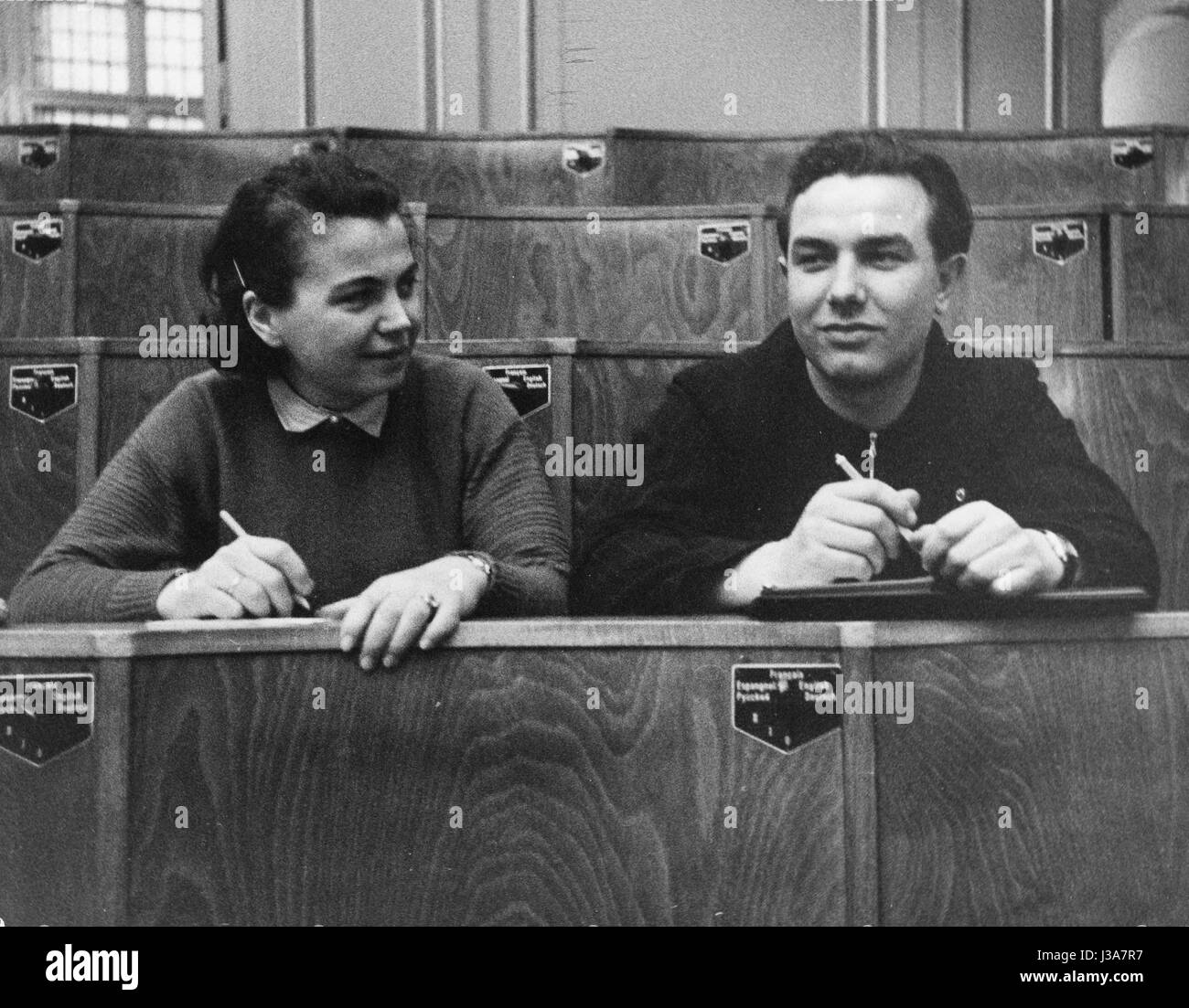 FDJ representatives in the People's Chamber, 1957 Stock Photo