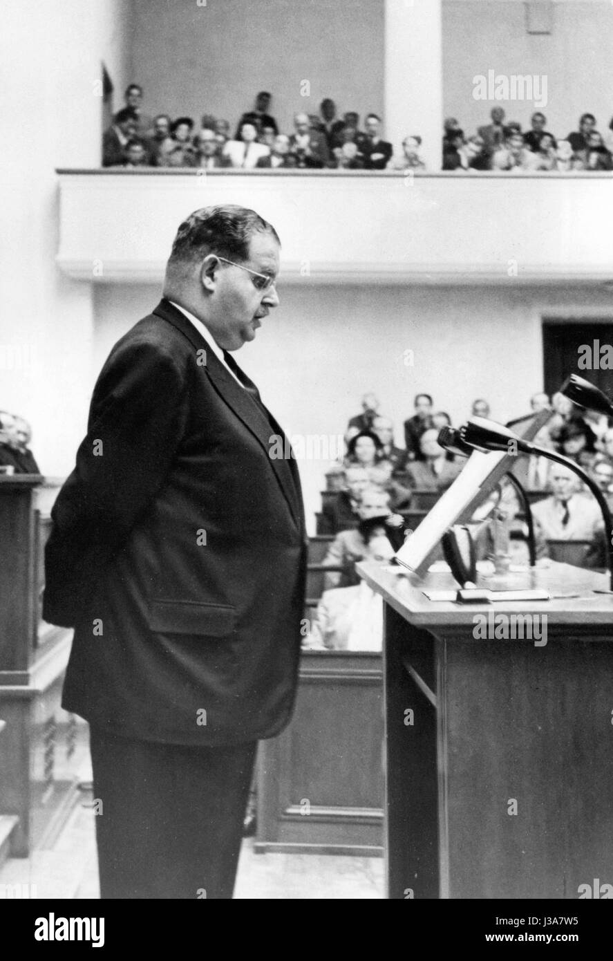 Dr. Philipp Auerbach, 1949 Stock Photo