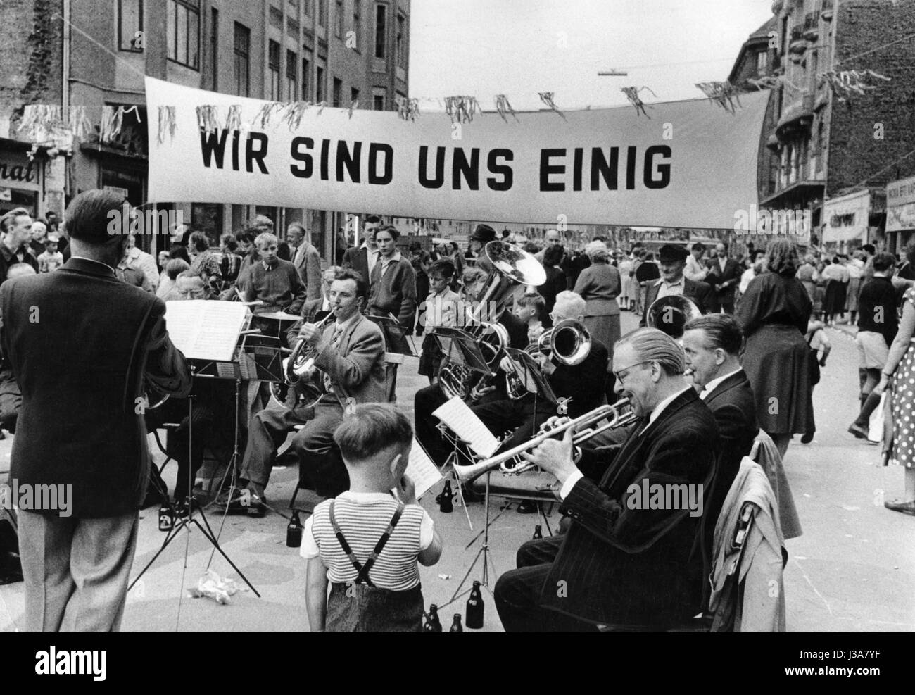 Festival for the residents of East Berlin in Kreuzberg, 1955 Stock