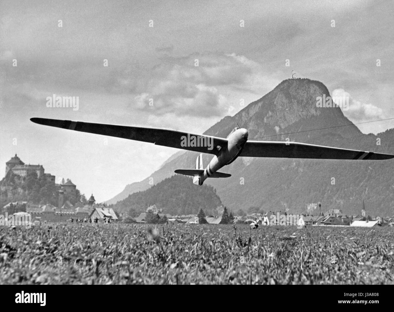 Glider in Kufstein Stock Photo