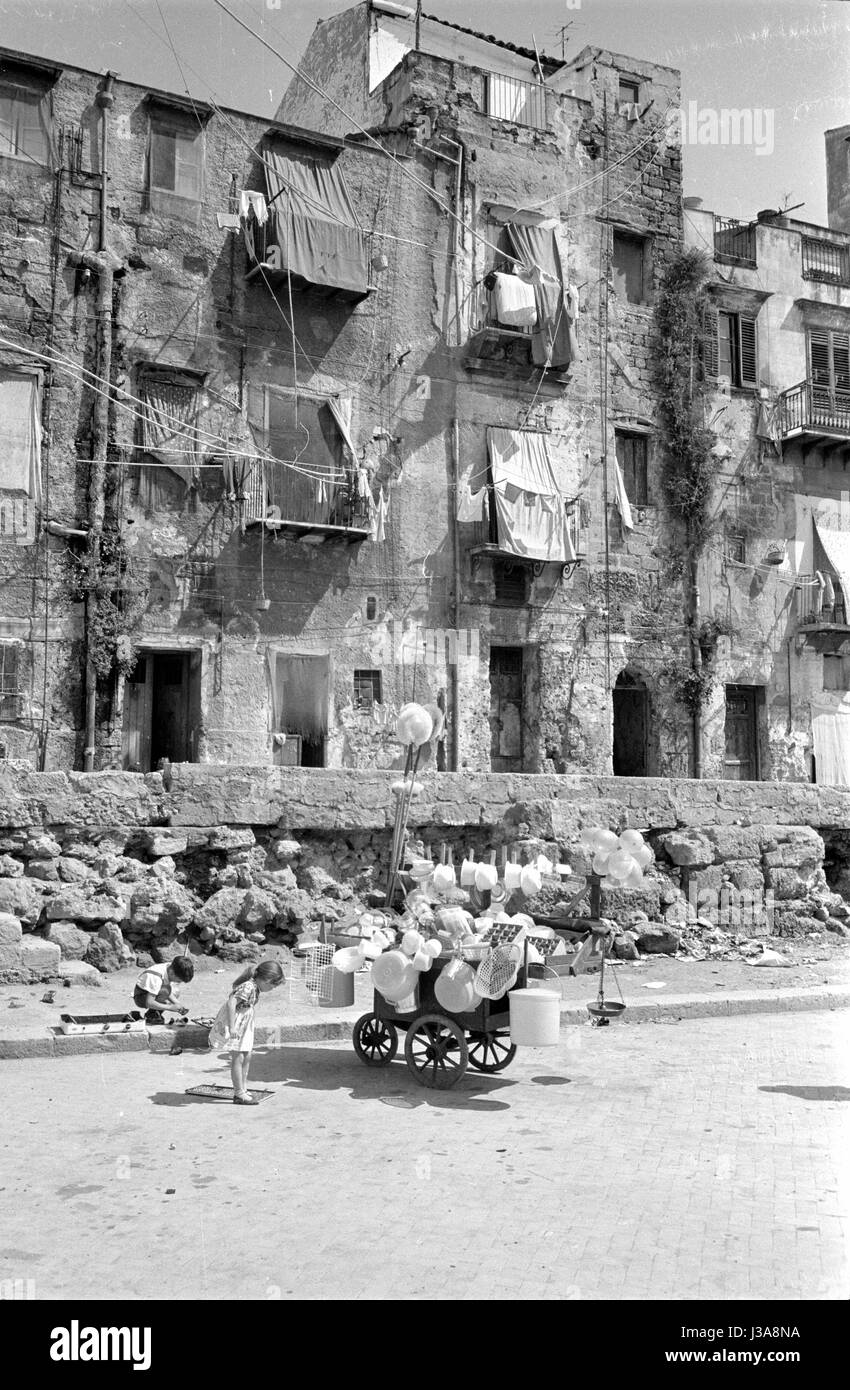 Residential area in Palermo, 1963 Stock Photo - Alamy