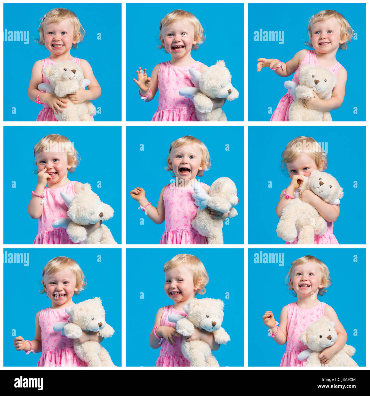 Portraits of young beautiful girl in pink dress Stock Photo - Alamy