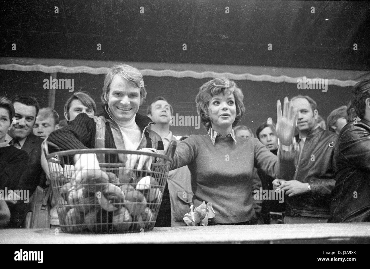 Uschi Glas And Fritz Wepper At The Munich Oktoberfest 1970 Stock Photo Alamy