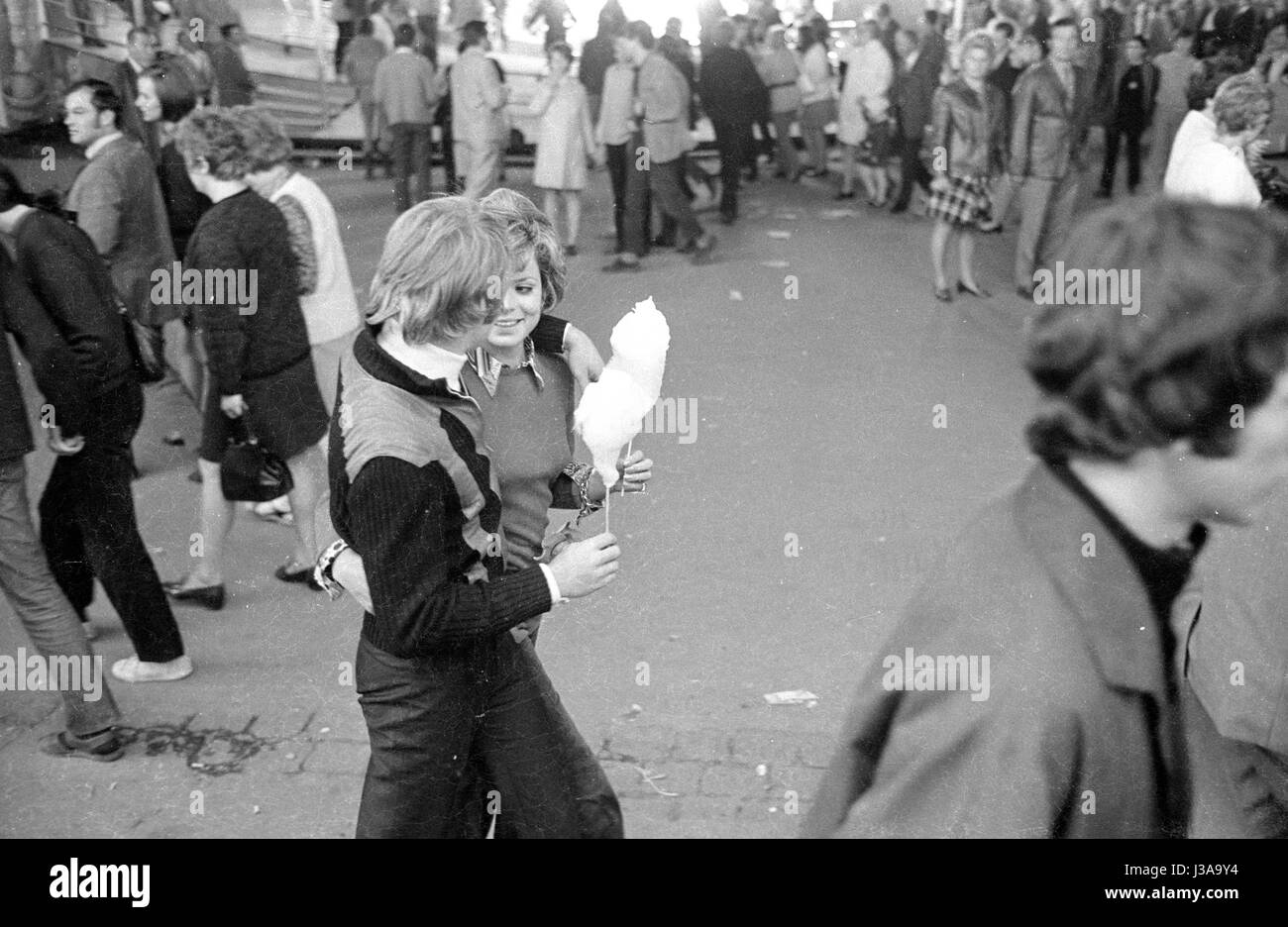 Uschi Glas And Fritz Wepper At The Munich Oktoberfest 1970 Stock Photo Alamy
