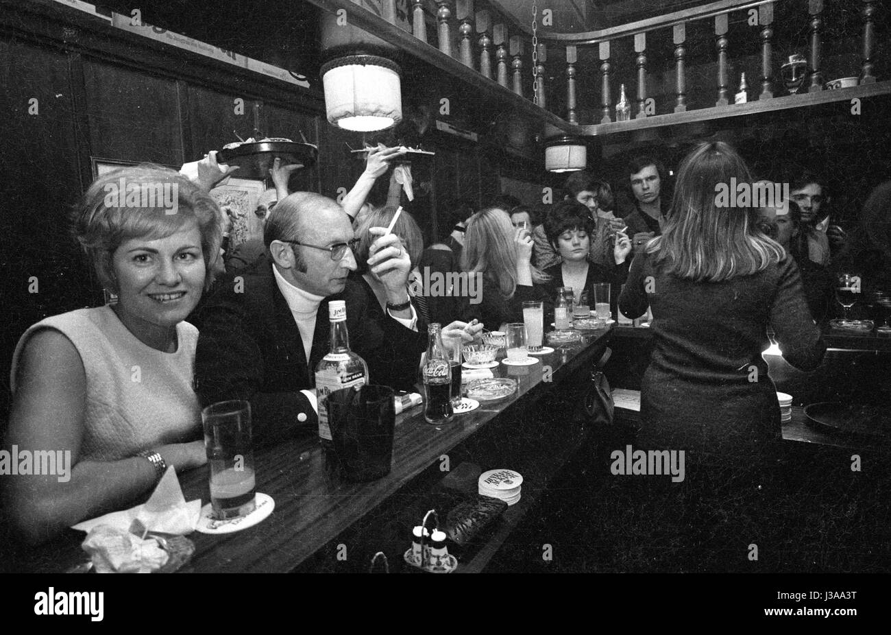 The 10th anniversary of the Alter Simpl, Munich 1970 Stock Photo - Alamy