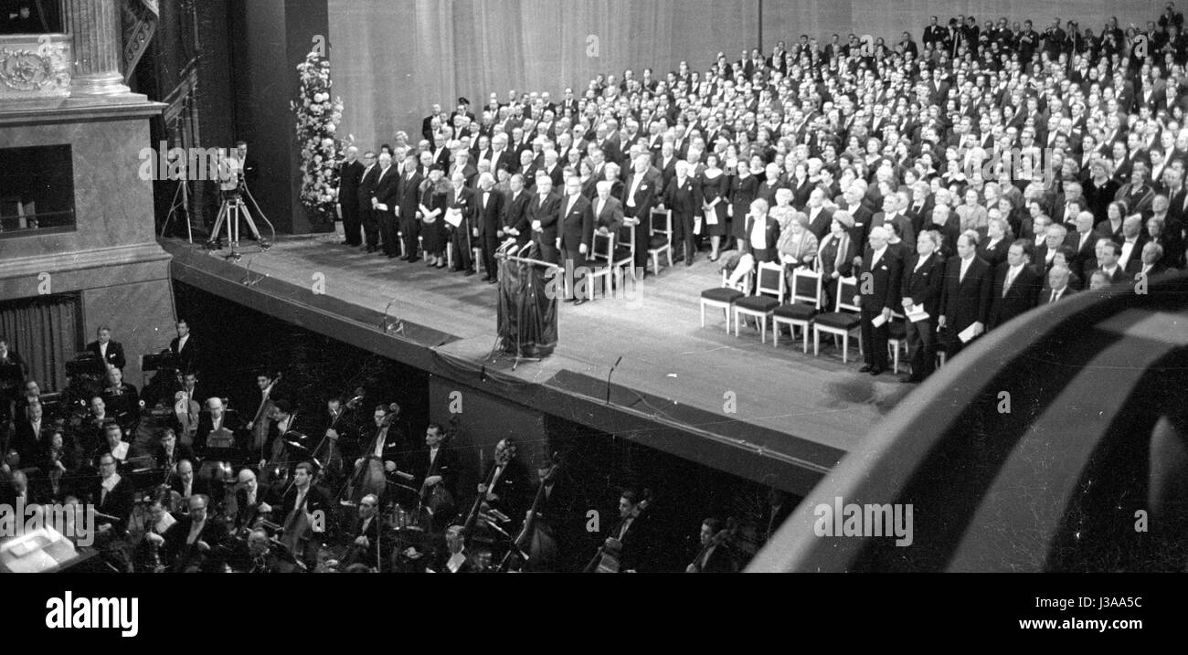 Reopening of the Munich National Theatre, 1963 Stock Photo