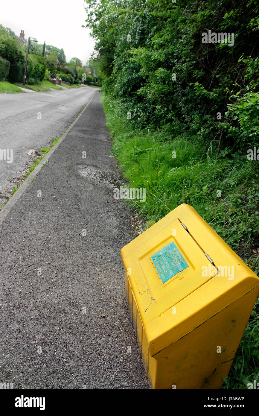 Village life saving Defibrillator Stock Photo