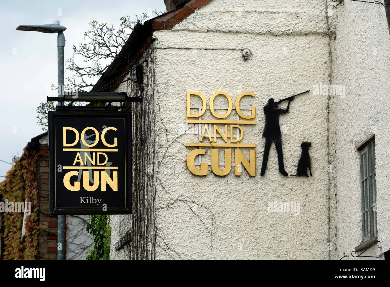 The Dog and Gun pub, Kilby, Leicestershire, England, UK Stock Photo Alamy