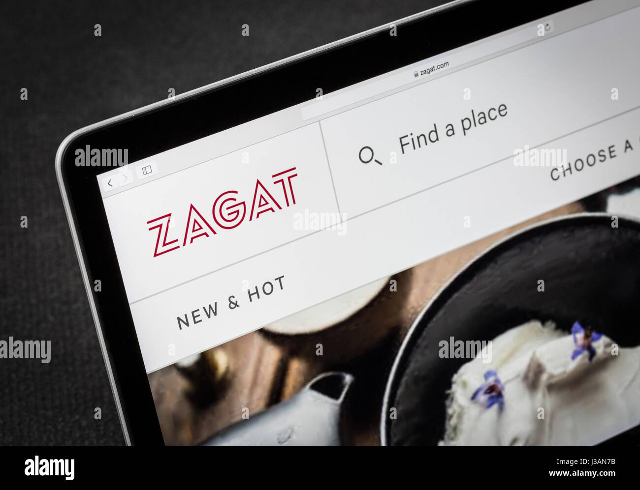 Zagat.com Zagat website Stock Photo