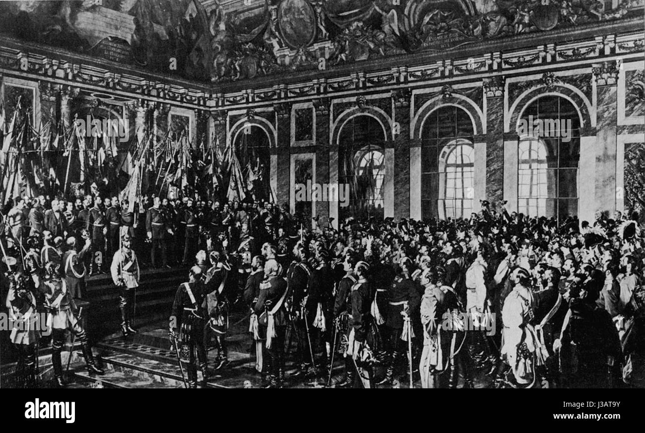Die Kaiserproklamation 1871 (Anton von Werner) Stock Photo