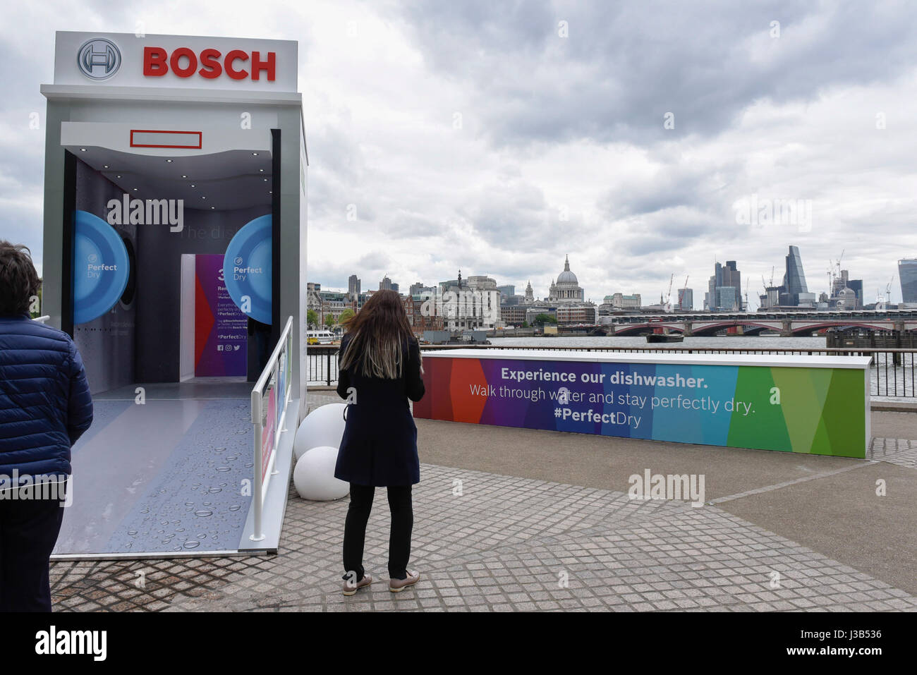 London, UK. 5th May, 2017. An interactive dishwasher experience for the