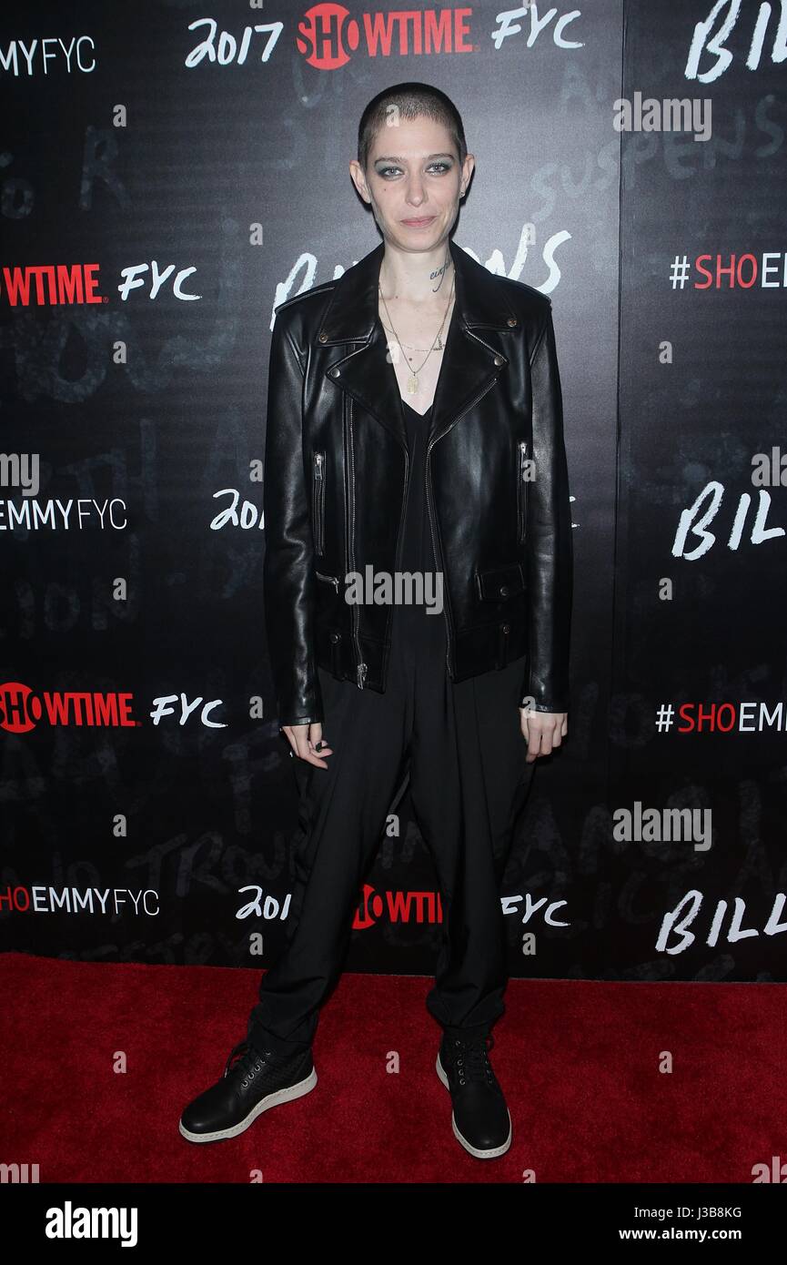 New York, NY, USA. 5th May, 2017. Asia Kate Dillon attends Showtime's 'Billions' For Your Consideration Event at NYIT Auditorium on May 6, 2017 in New York City. Credit: Diego Corredor/Media Punch/Alamy Live News Stock Photo