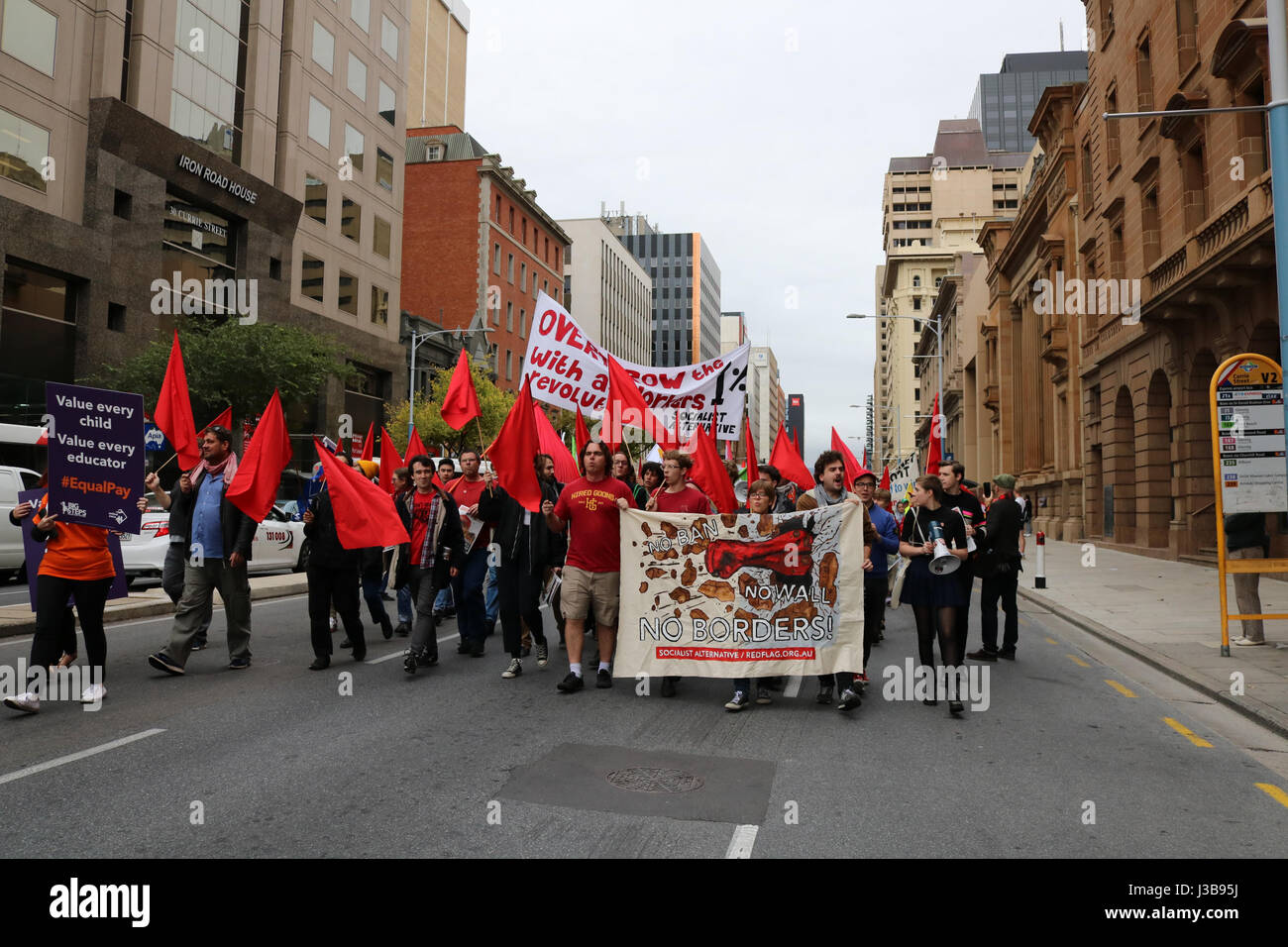 Adelaide, Australia. 6th May, 2017. Hundreds of people representing