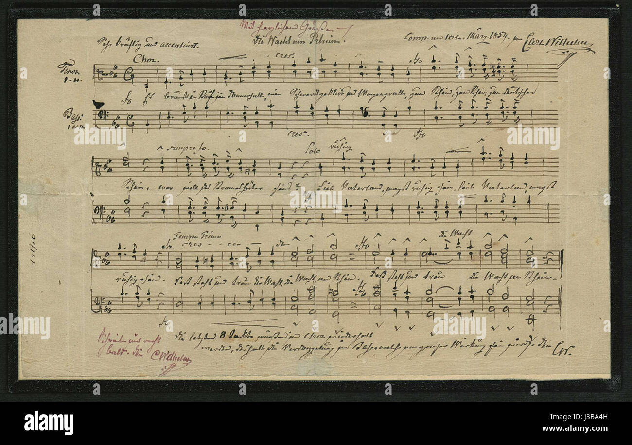 Die Wacht am Rhein Stock Photo Alamy