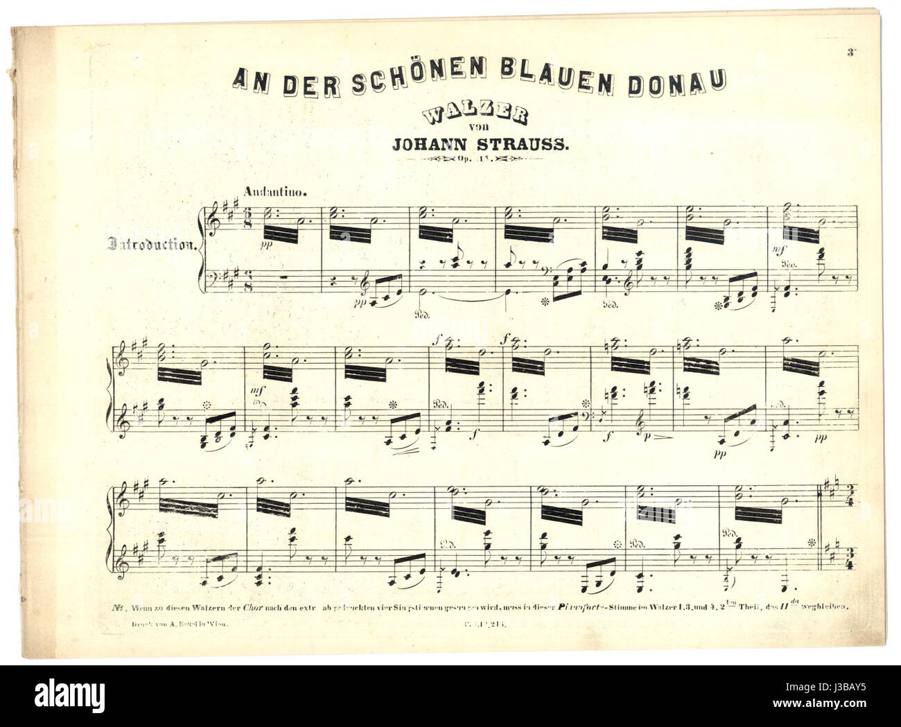 The *Donauwalzer*, or *Danube Waltz*, is a famous musical composition ...