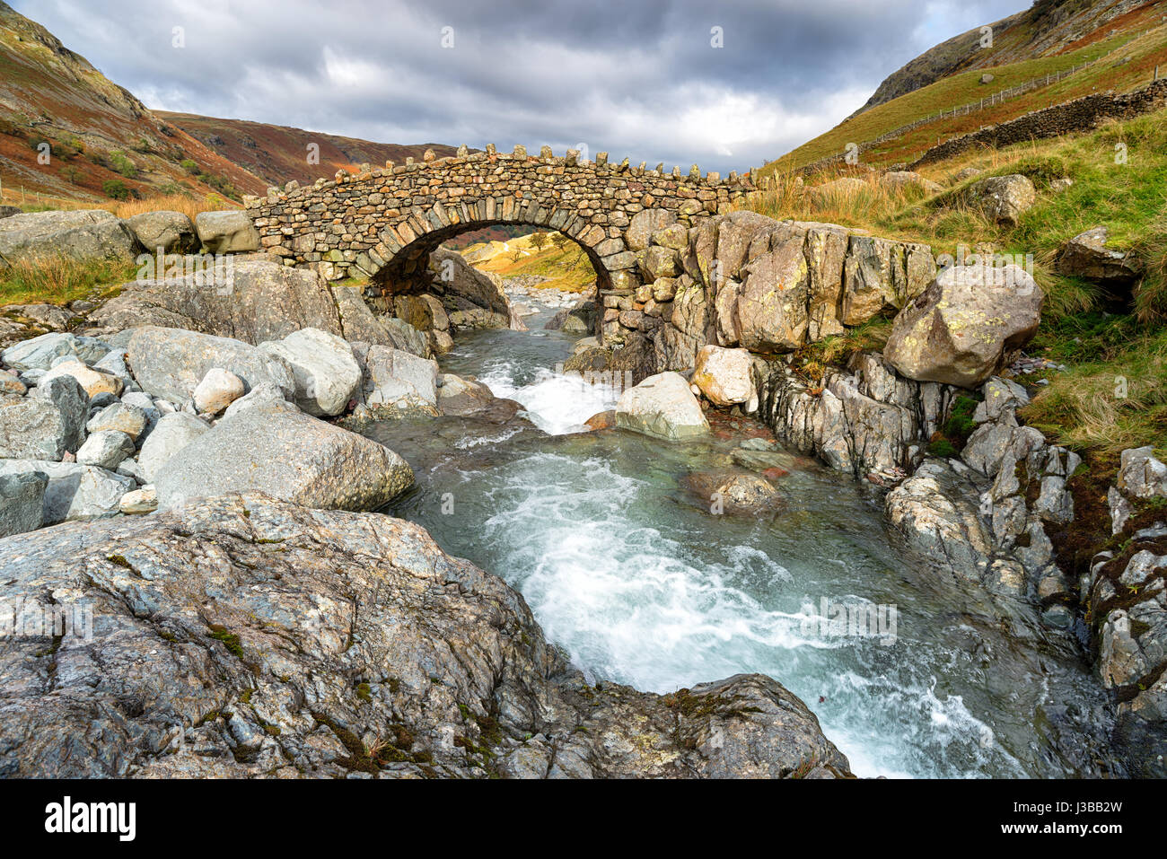 Stockley Bridge near Allerdale in the Lake District National Park in Cumbria Stock Photo