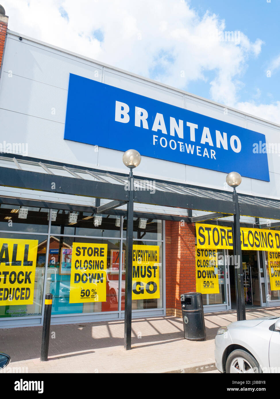 Brantano footwear store closing down in Crewe Cheshire UK Stock Photo