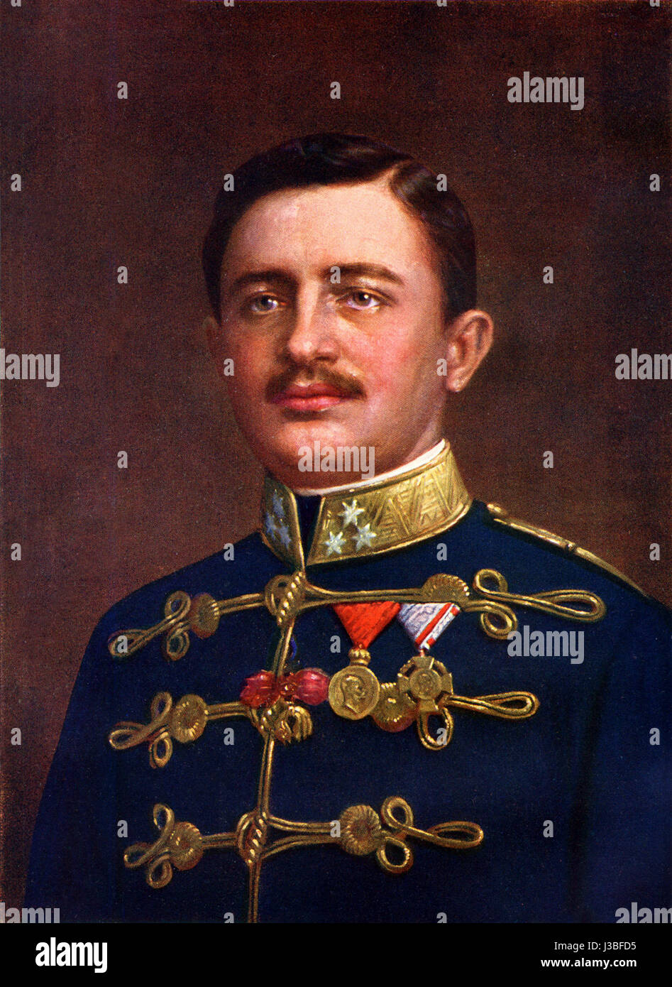 Erzherzog Thronfolger Karl Franz Josef Stock Photo Alamy