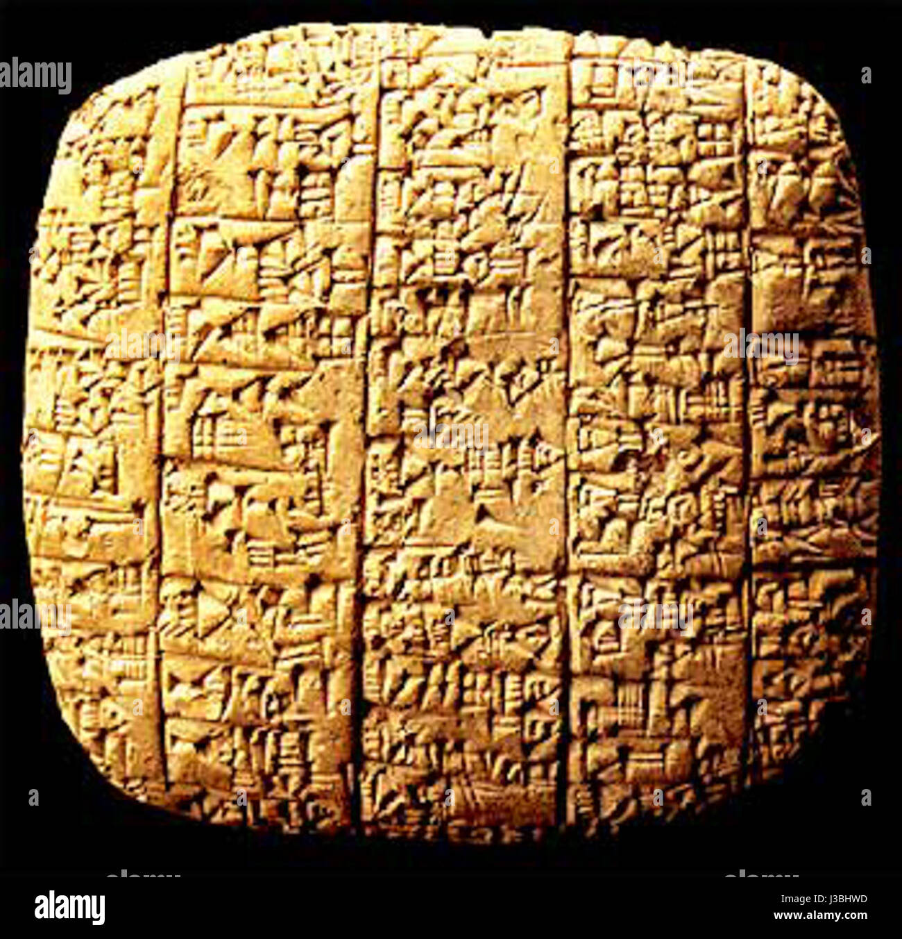 Ebla clay tablet Stock Photo