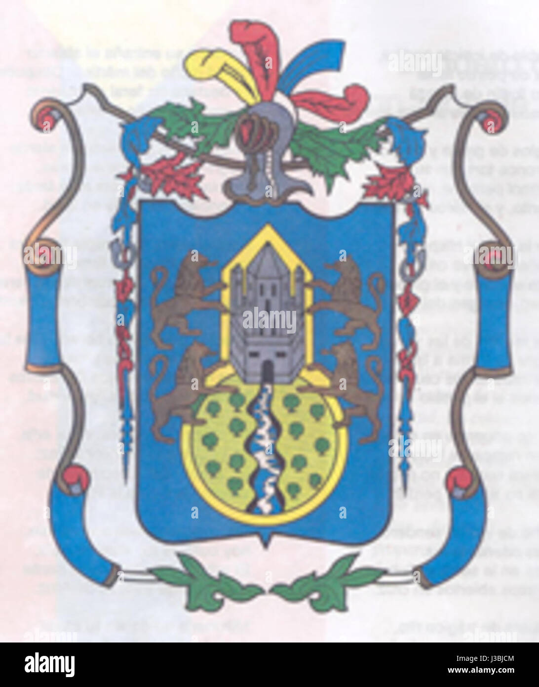 Escudo de Armas de San Juan de Pasto Stock Photo