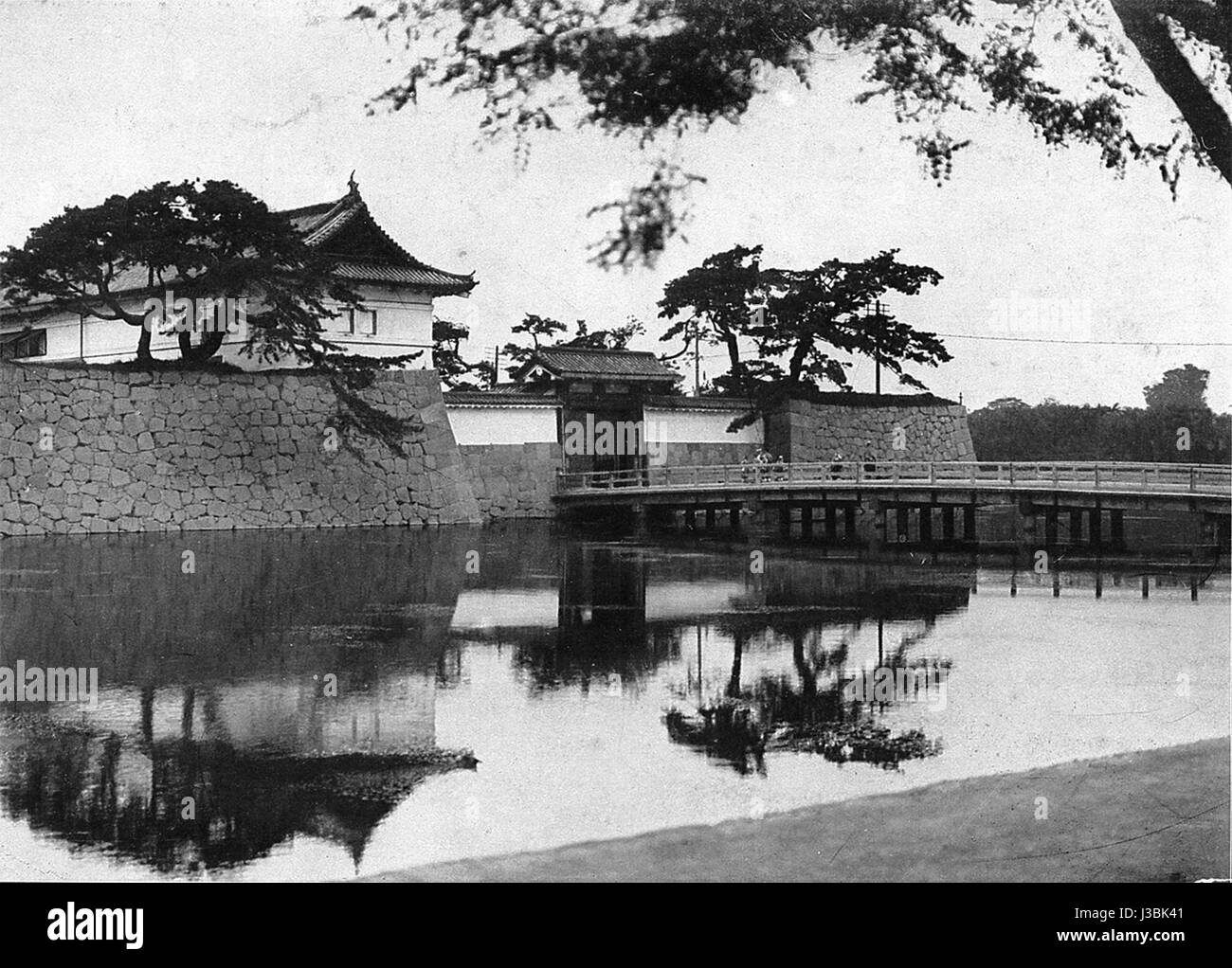 Edo Castle, also known as Tokyo Imperial Palace, is a historic Japanese castle located in Chiyoda, Tokyo. It was the residence of the Tokugawa shoguns and has played a key role in Japanâ€™s history, serving as the center of political power from the 17th to 19th centuries. Stock Photo