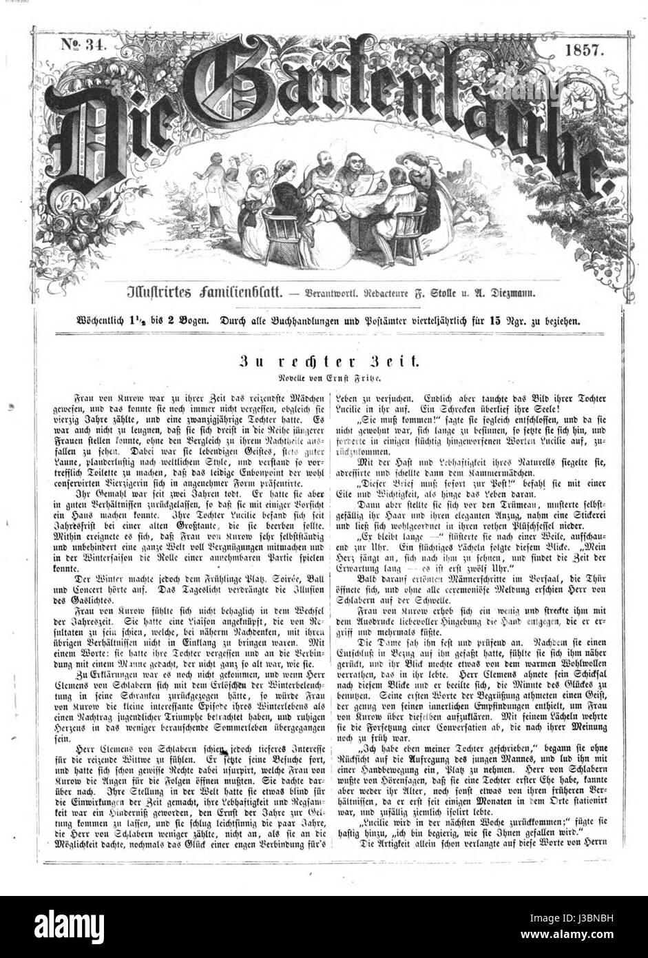 *Die Gartenlaube* was a German illustrated magazine published in the ...