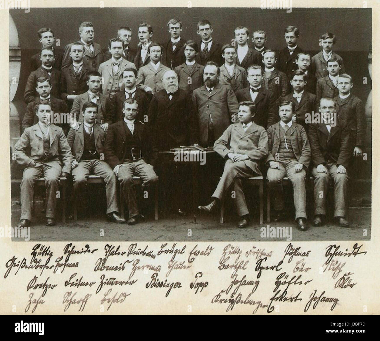 Erlangen Gymnasium Jahrgang 1894 95 001 Stock Photo