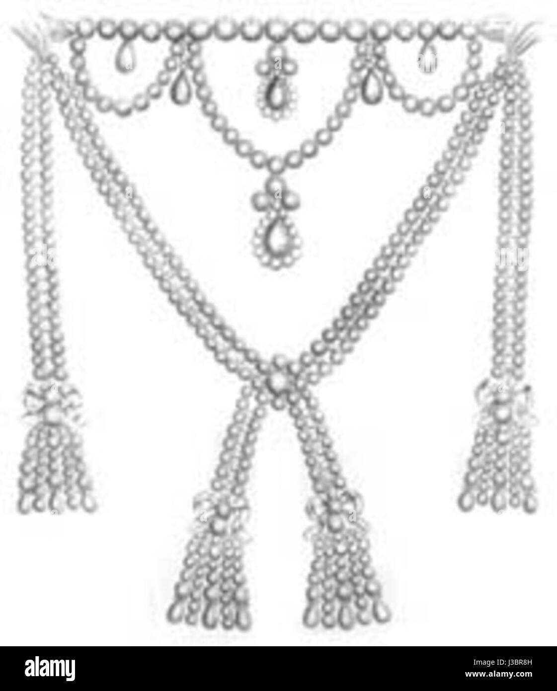 Diamond Necklace Marie Antoinette Stock Photo - Alamy