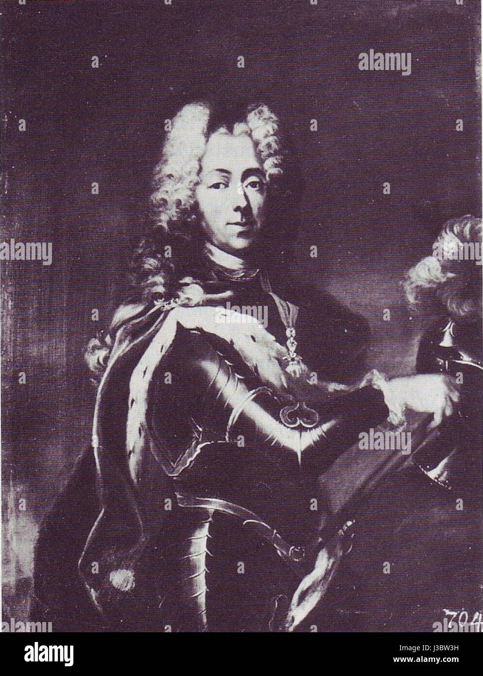 Eugen von Savoyen by Johann Friedrich Gerhard Stock Photo