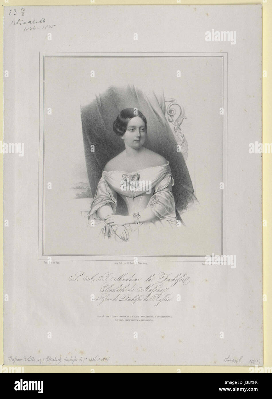 Elizaveta Mikhailovna of Russia Stock Photo - Alamy