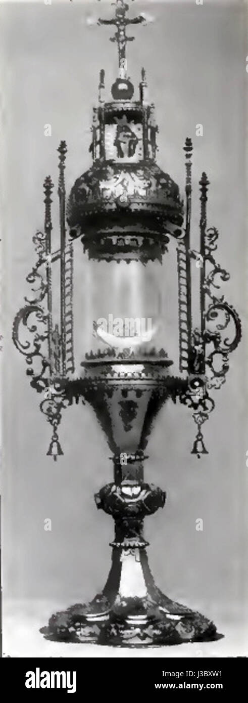 Dorlar, St. Hubertus, Reliquienmonstranz, Zustand vor 1908 Stock Photo