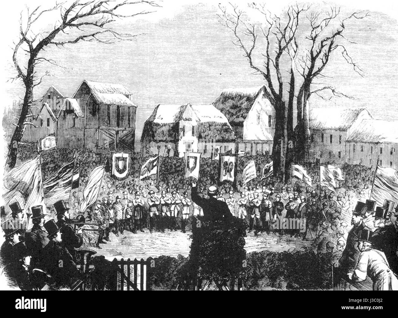 Elmshorn and Propstenfeld, two German towns, were documented in 1864