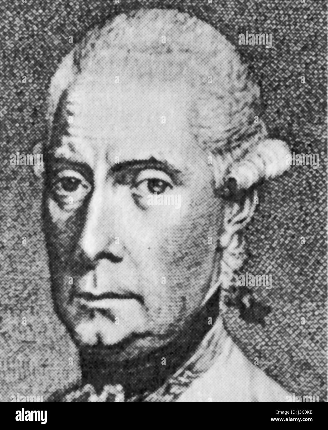 Ernst Gideon von Laudon (1717â€“1790) was a prominent Austrian field marshal known for his military campaigns during the 18th century, notably in the Seven Years' War. He contributed significantly to Austriaâ€™s military successes. Stock Photo