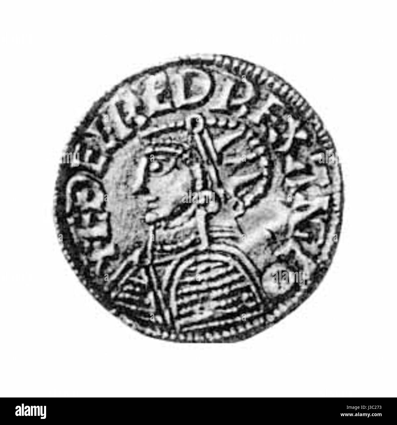 Early Medieval Coins Fitzwilliam Museum Stock Photo