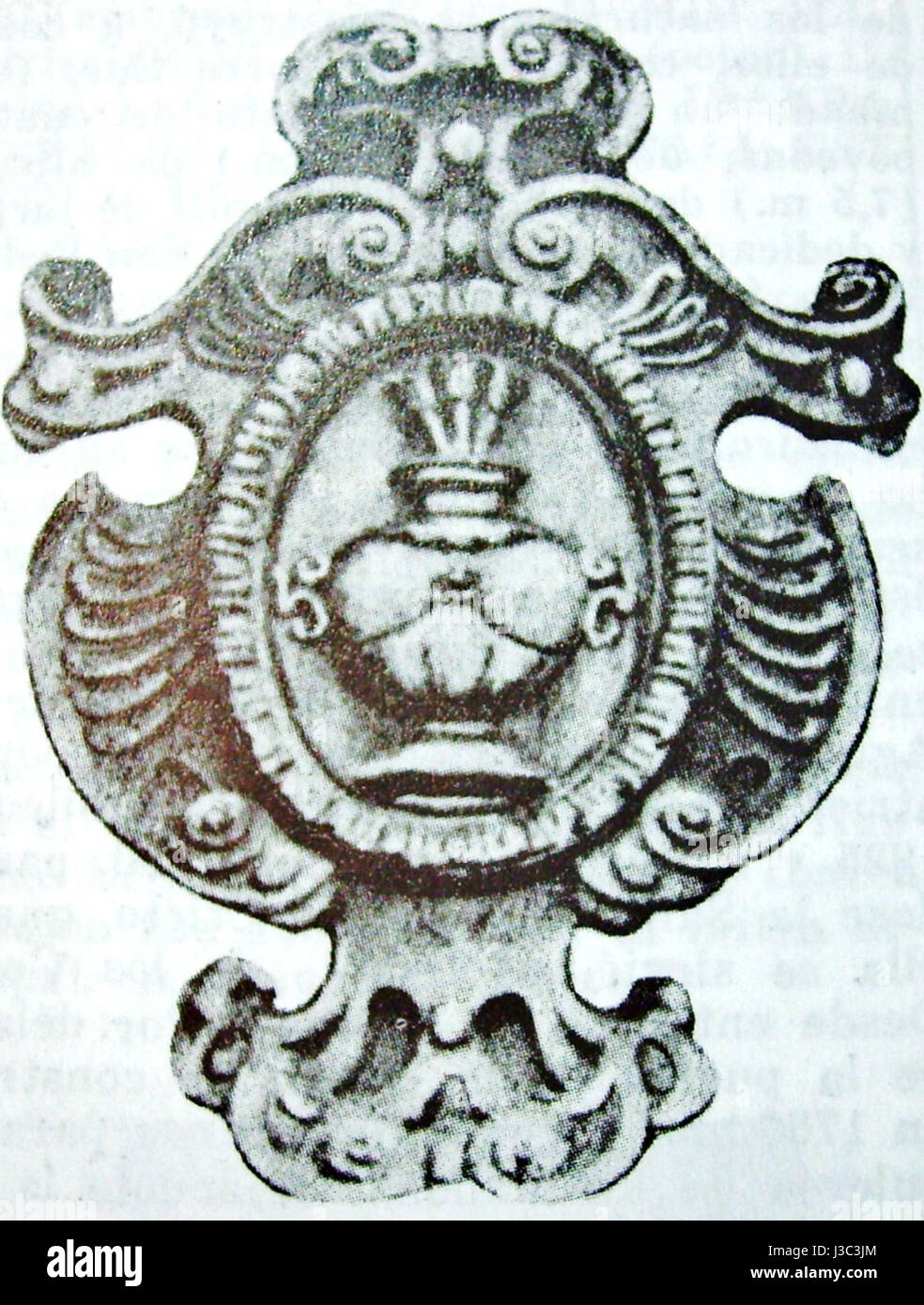 The Escudo de la Catedral de Puebla, the emblem or coat of arms of the ...