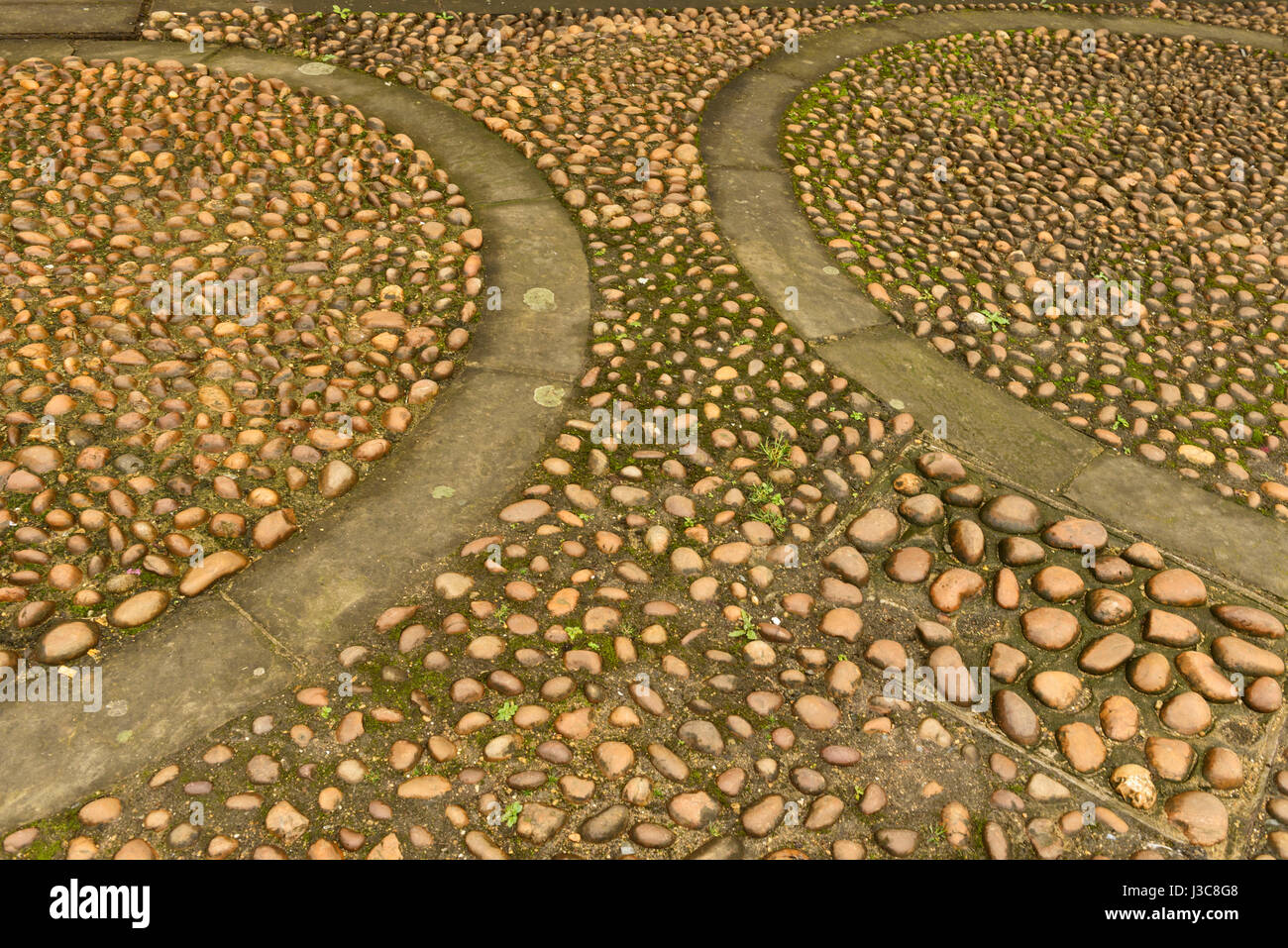 decorative paving stonework in Oxford Stock Photo Alamy