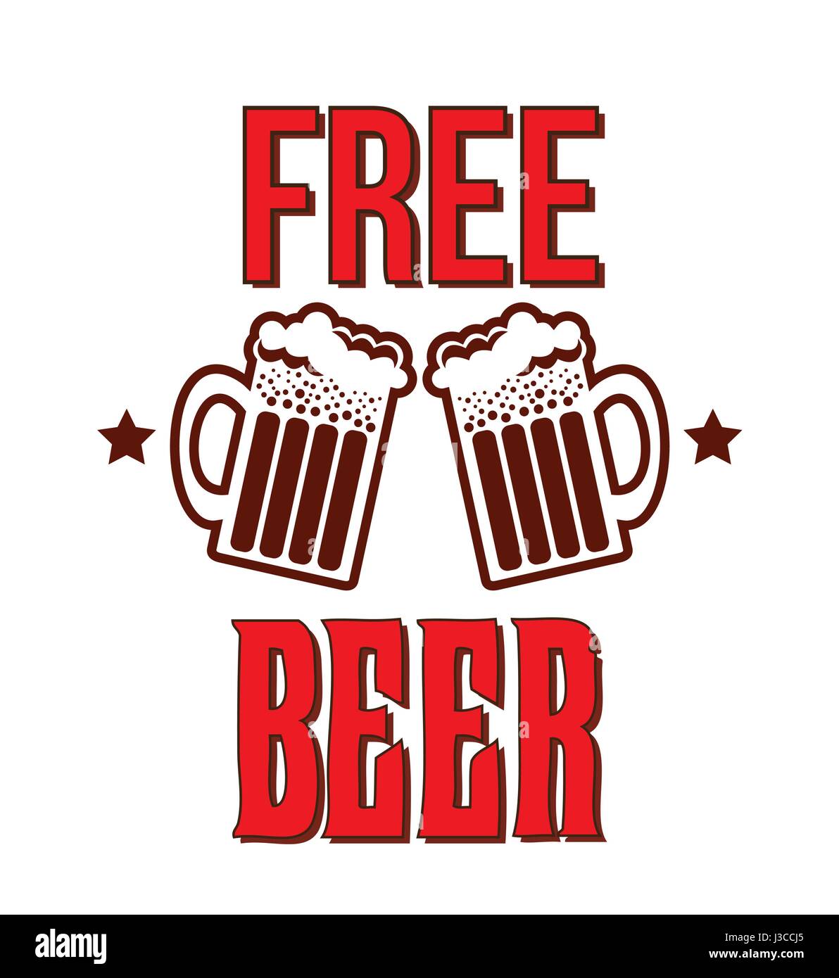 free beer offer poster Stock Vector Image & Art Alamy