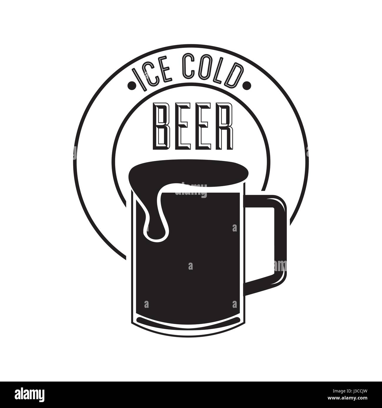ice cold beer poster Stock Vector Image & Art Alamy