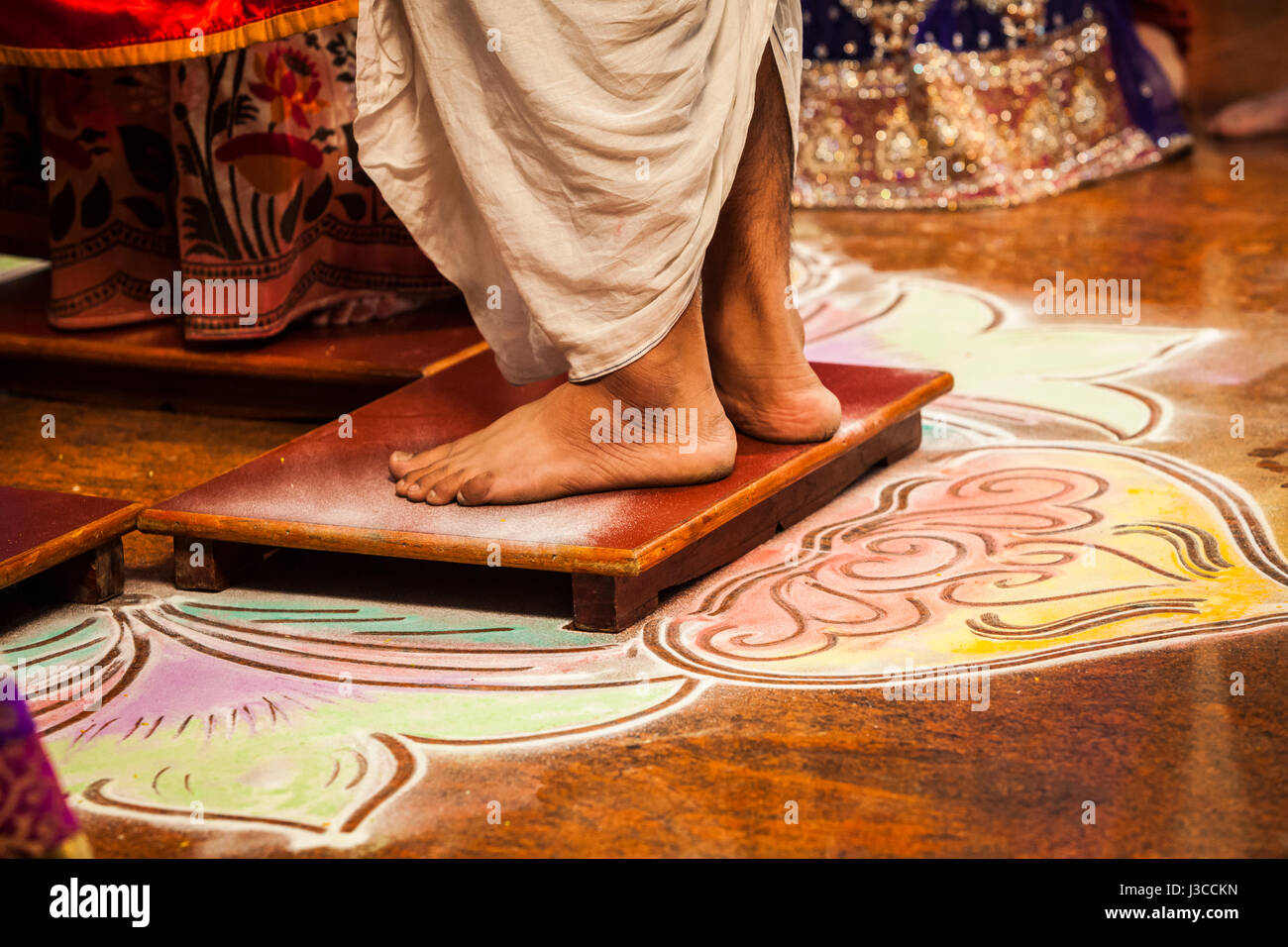A Man s Bare Feet During His Wedding Pune India Stock Photo Alamy