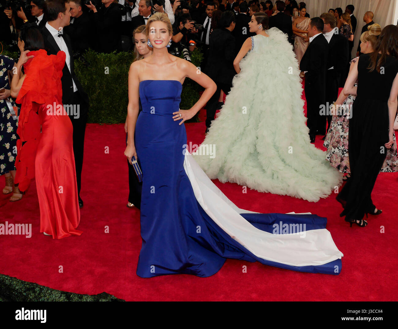 Ivanka Trump arrives at the Costume Institute Benefit Gala in New York, New York USA on May 4, 2015. Photo by Francis Specker Stock Photo