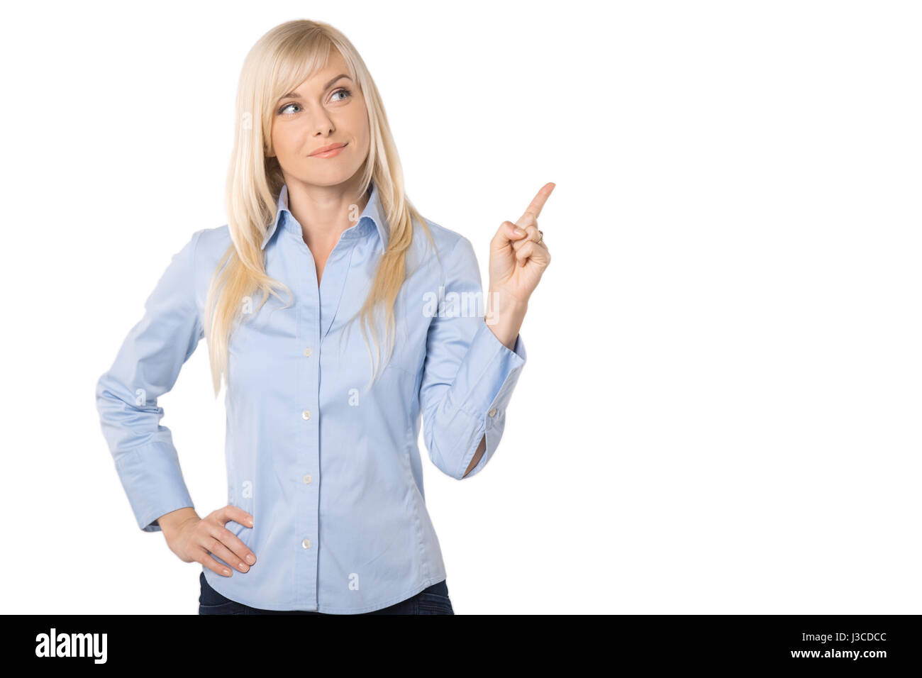 Young business woman portrait isolated on white Stock Photo - Alamy