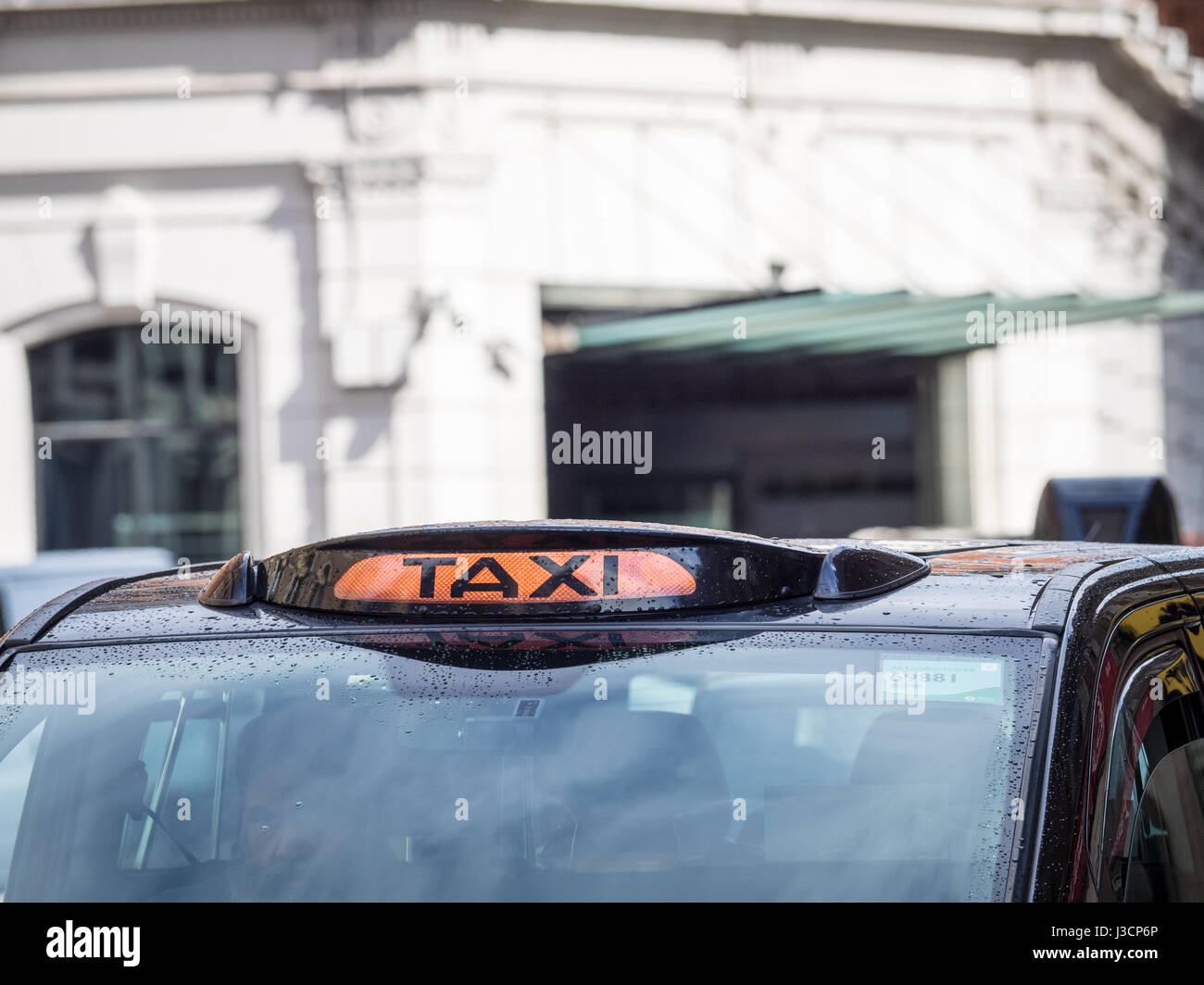 London Taxi Black Cab - A Mercedes Vito London Taxi (Black Cab) Stock Photo