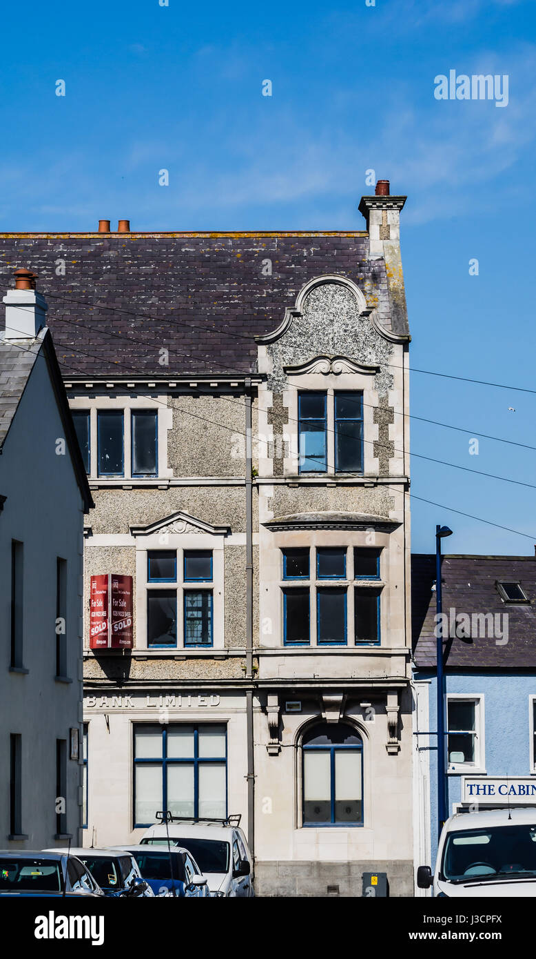 The former Ulster Bank at Donaghadee Stock Photo
