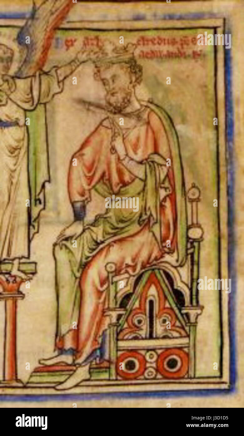 Ethelred2 King of England Stock Photo Alamy