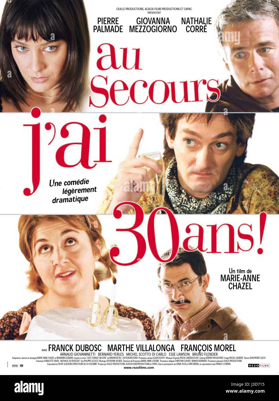 Au secours, j'ai 30 ans Year: 2004 - France  Director: Marie-Anne Chazel  Movie poster Stock Photo