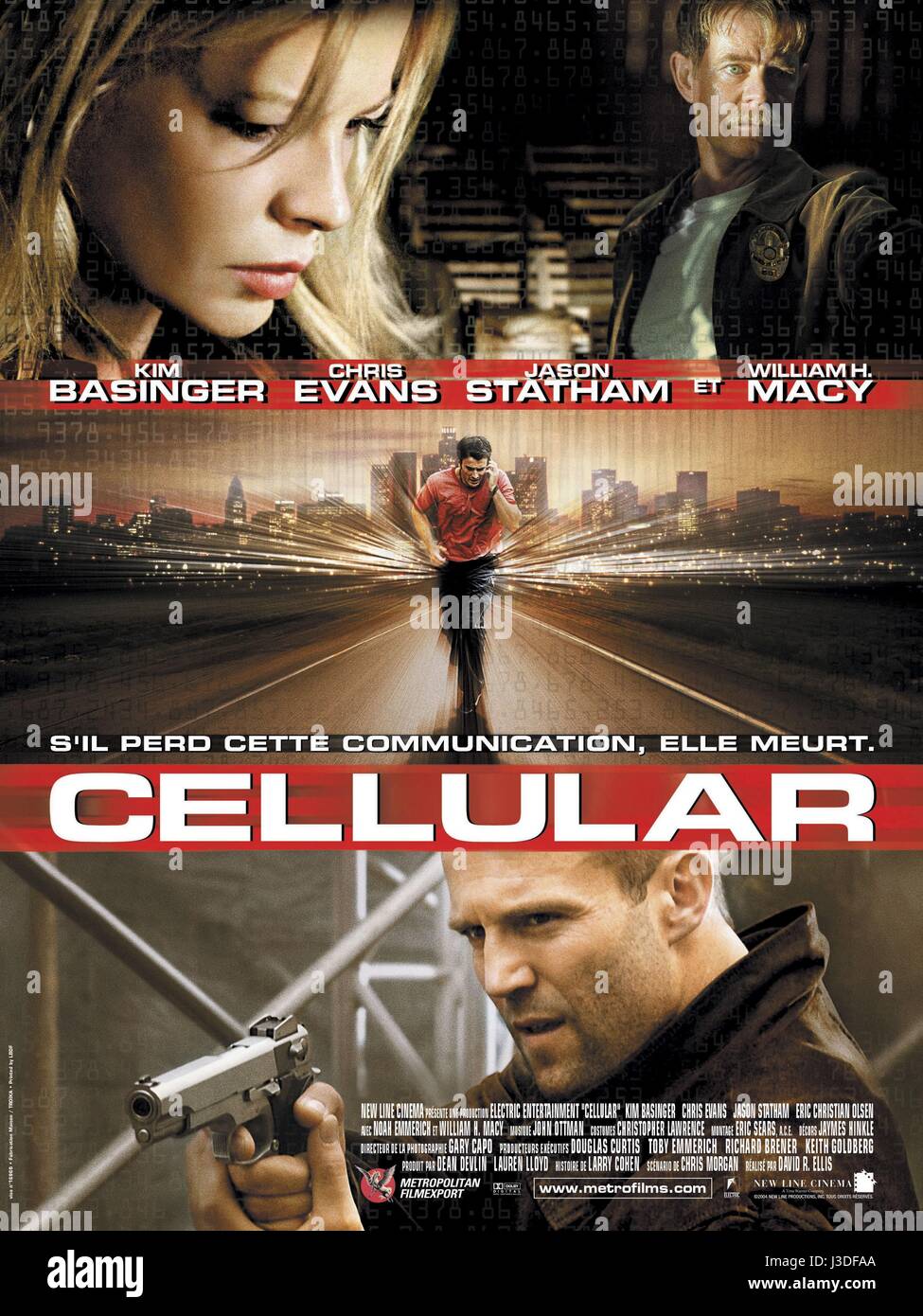 Cellular Year: 2004 USA Director: David R. Ellis  Movie poster (Fr) Stock Photo