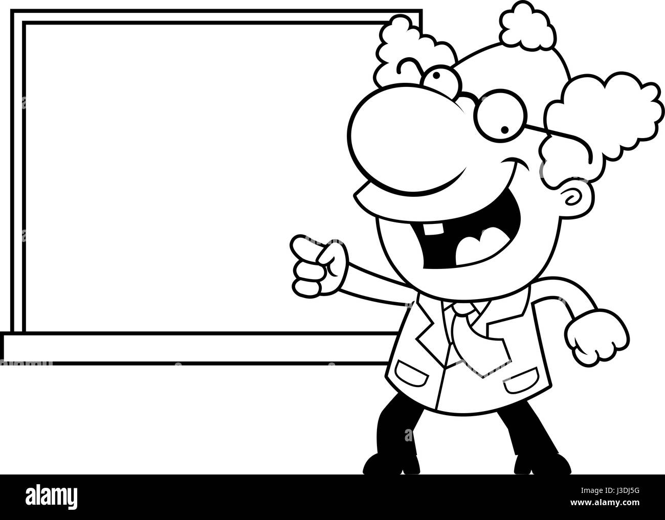 Kid Scientist Clipart Black And White