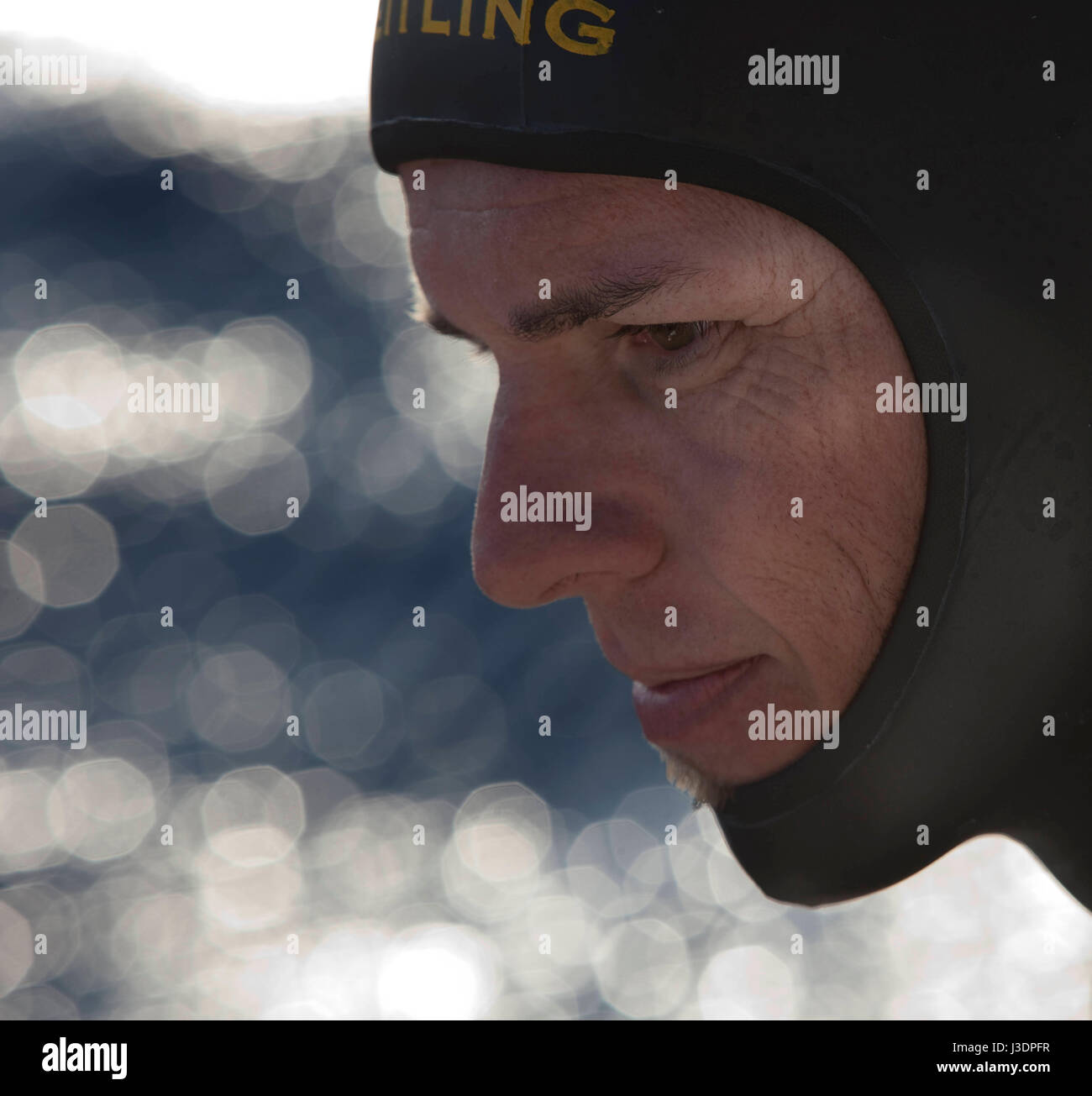 Freediving world record holder Herbert Nitsch at the training camp on