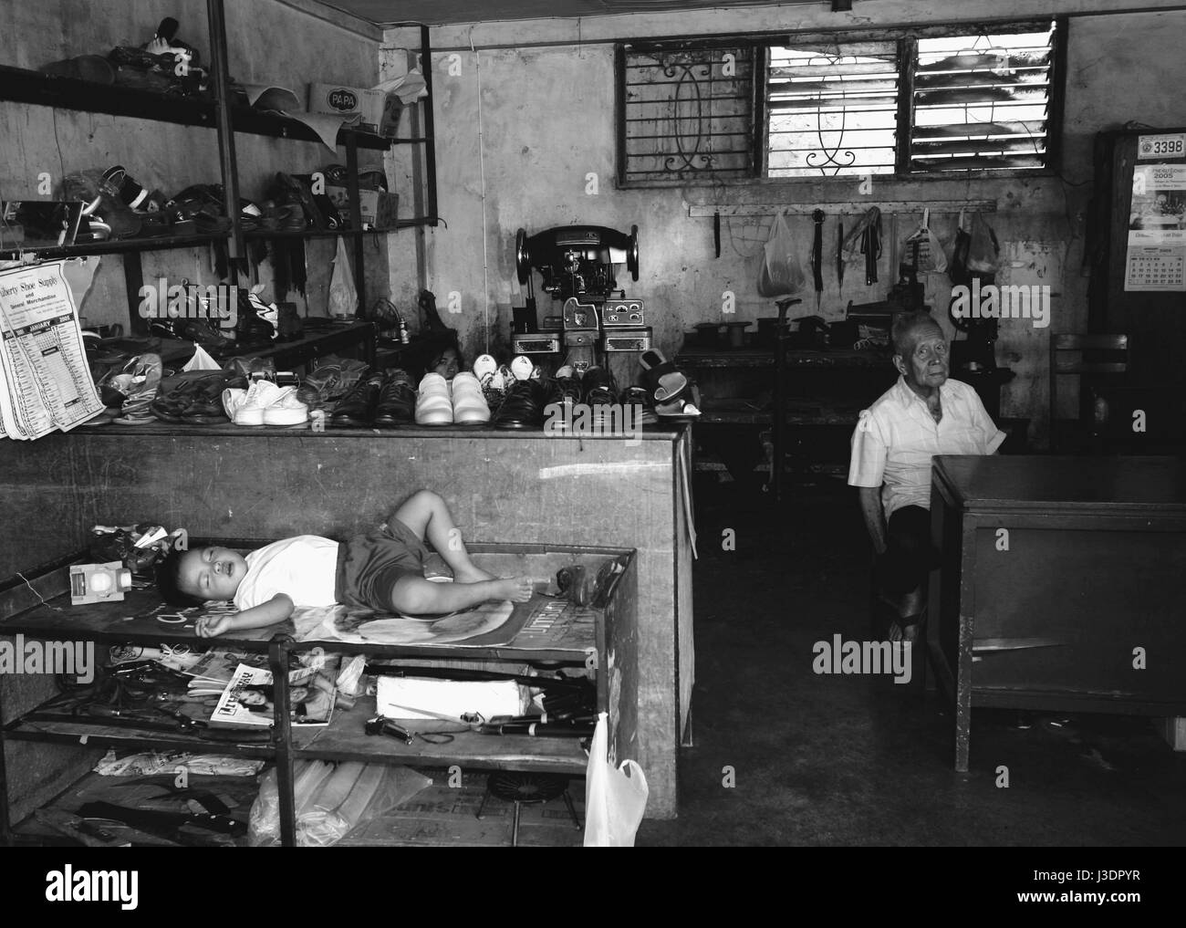 Three Generations Under One Roof Stock Photo Alamy