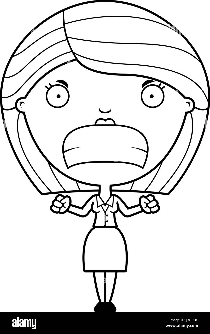 Angry business woman Black and White Stock Photos & Images - Alamy